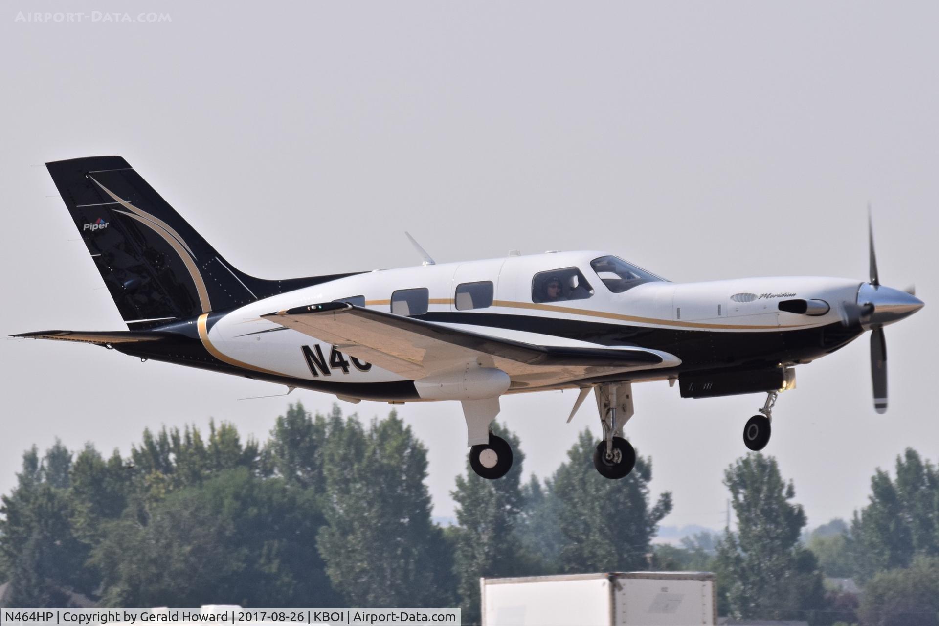 N464HP, 2006 Piper PA-46-500TP Meridian C/N 4697254, Departing Nampa (MAN) airport.