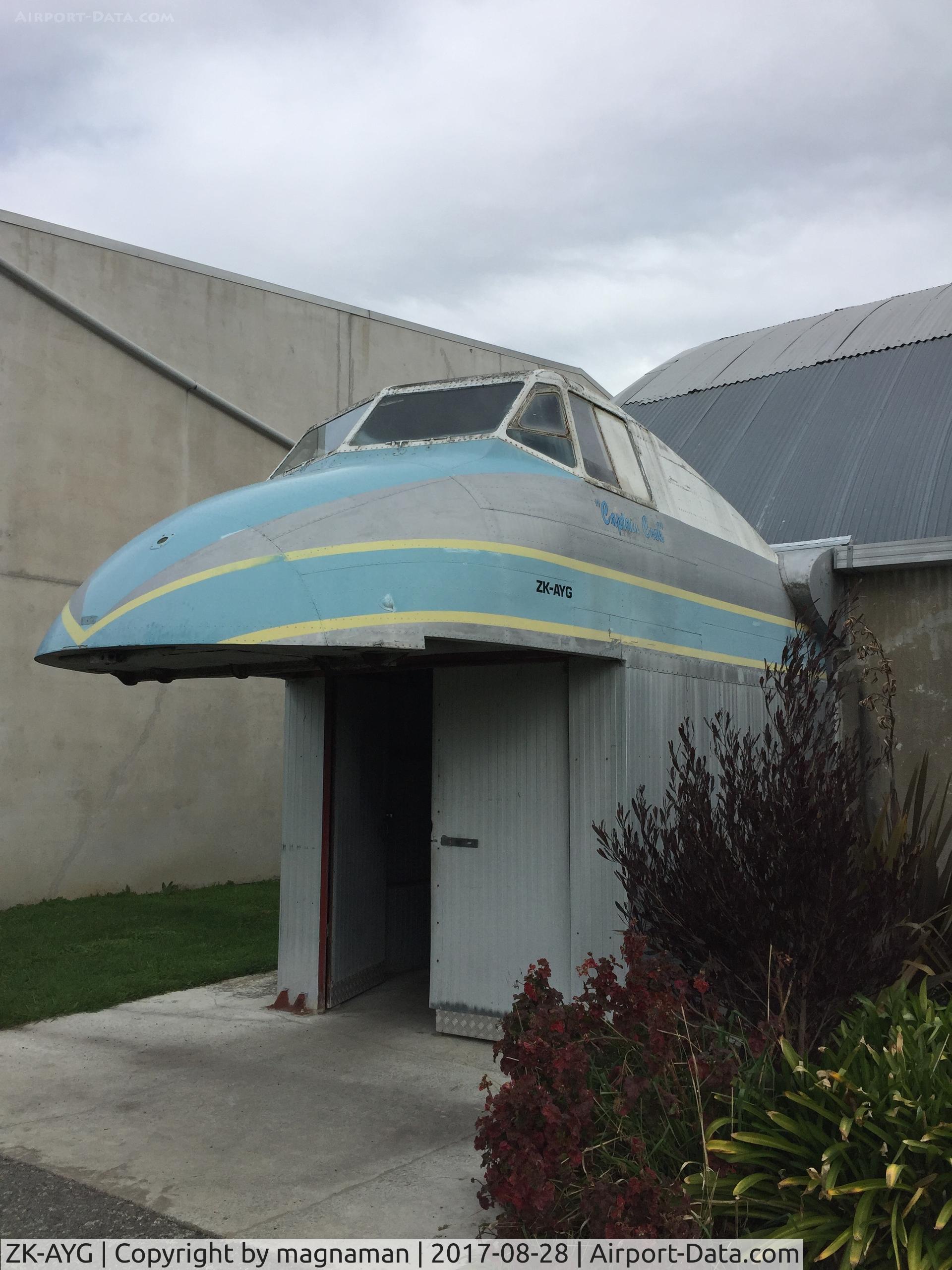 ZK-AYG, Bristol 170 Freighter Mk.31 C/N 12826, first exhibit you see at Ferrymead - great little place for old aviation gems under restoration. Only $10 entry fee to whole historic village complex