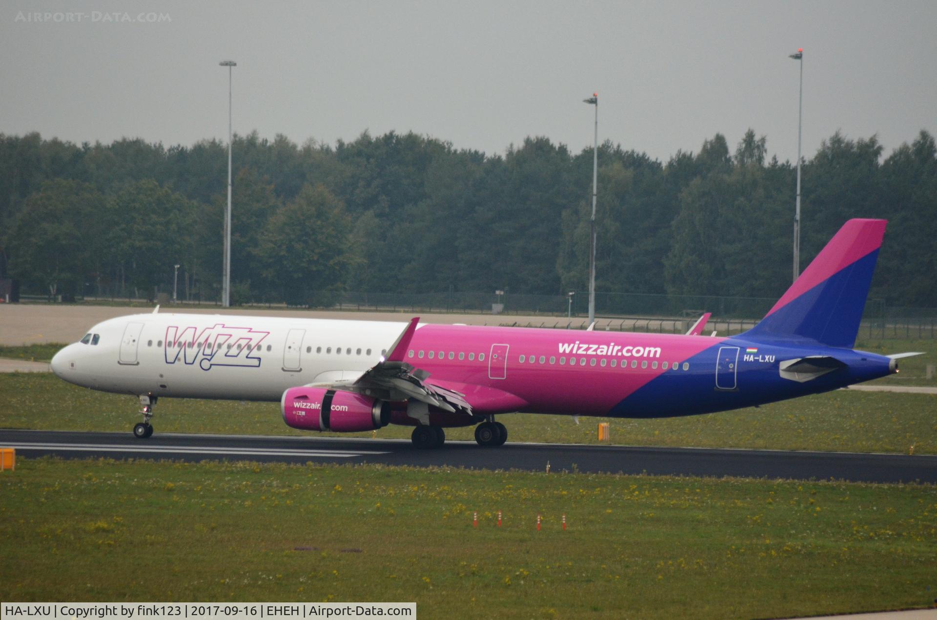 HA-LXU, 2017 Airbus A321-231 C/N 7763, BRAND NEW WIZZAIR A321 at eindhoven