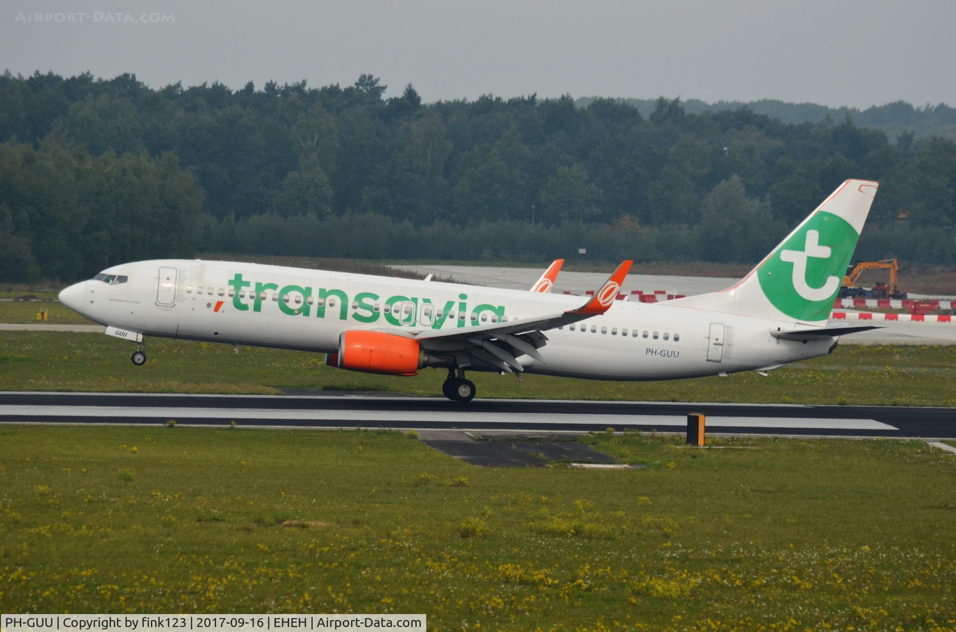 PH-GUU, 2012 Boeing 737-8EH C/N 39607, TRANSAVIA LANDING