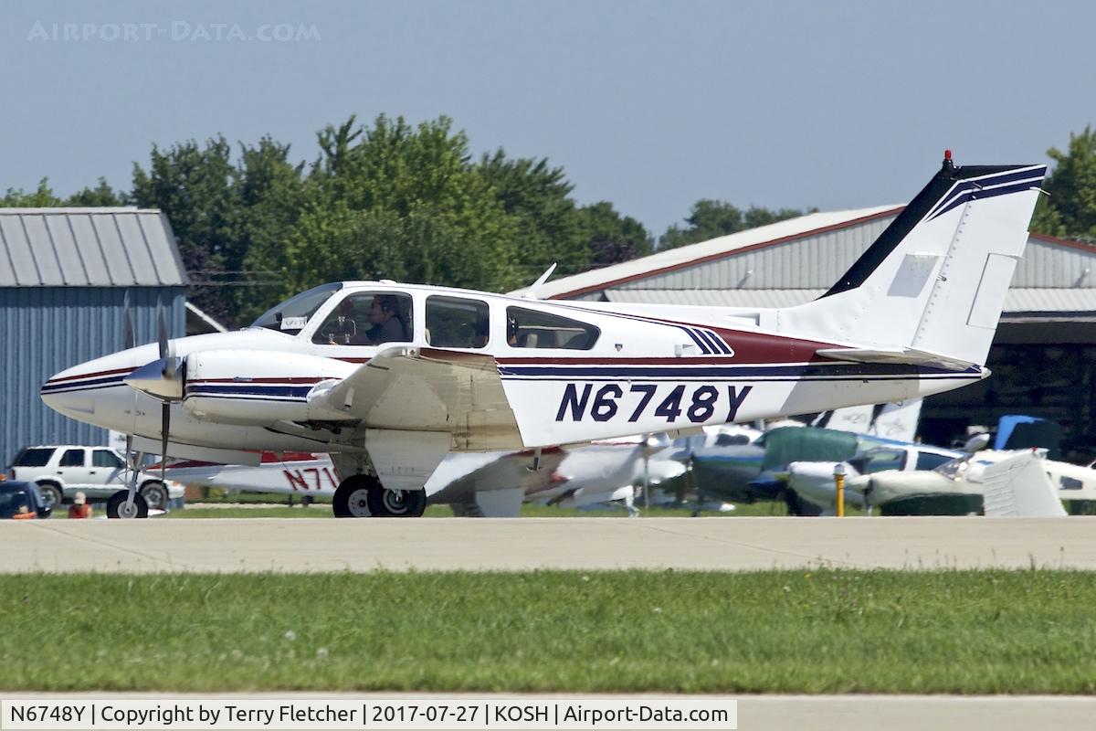 N6748Y, 1980 Beech 95-B55 (T42A) Baron C/N TC-2317, At 2017 EAA AirVenture at Oshkosh