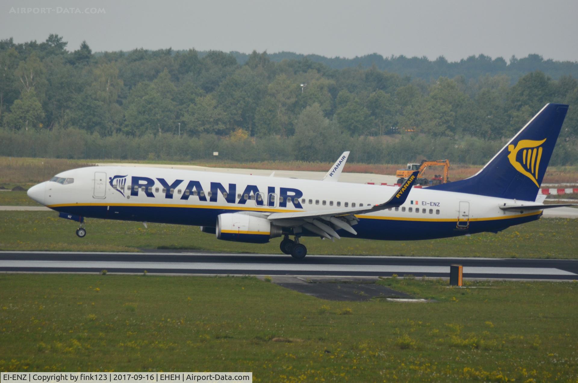 EI-ENZ, 2011 Boeing 737-8AS C/N 40308, RYANAIR 737