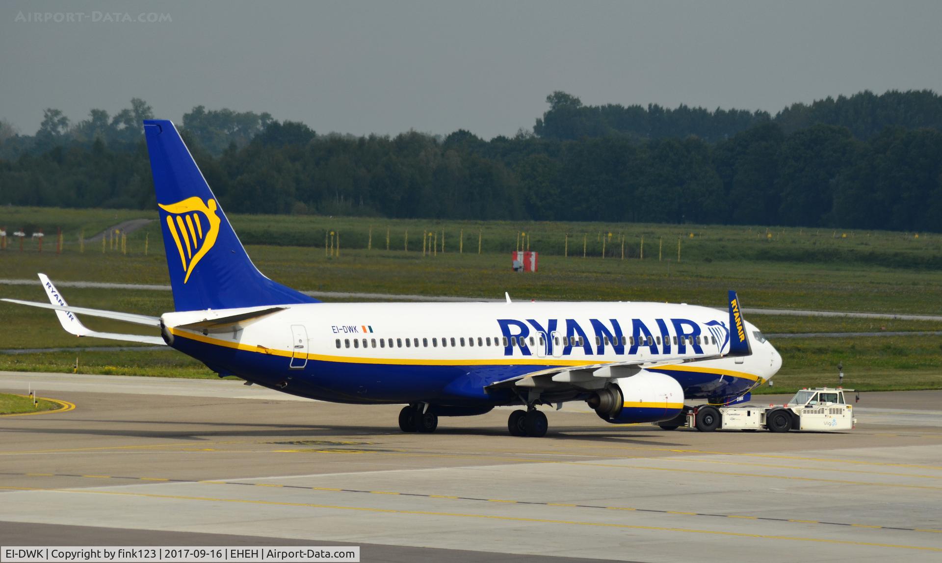 EI-DWK, 2007 Boeing 737-8AS C/N 36078, RYANAIR 737