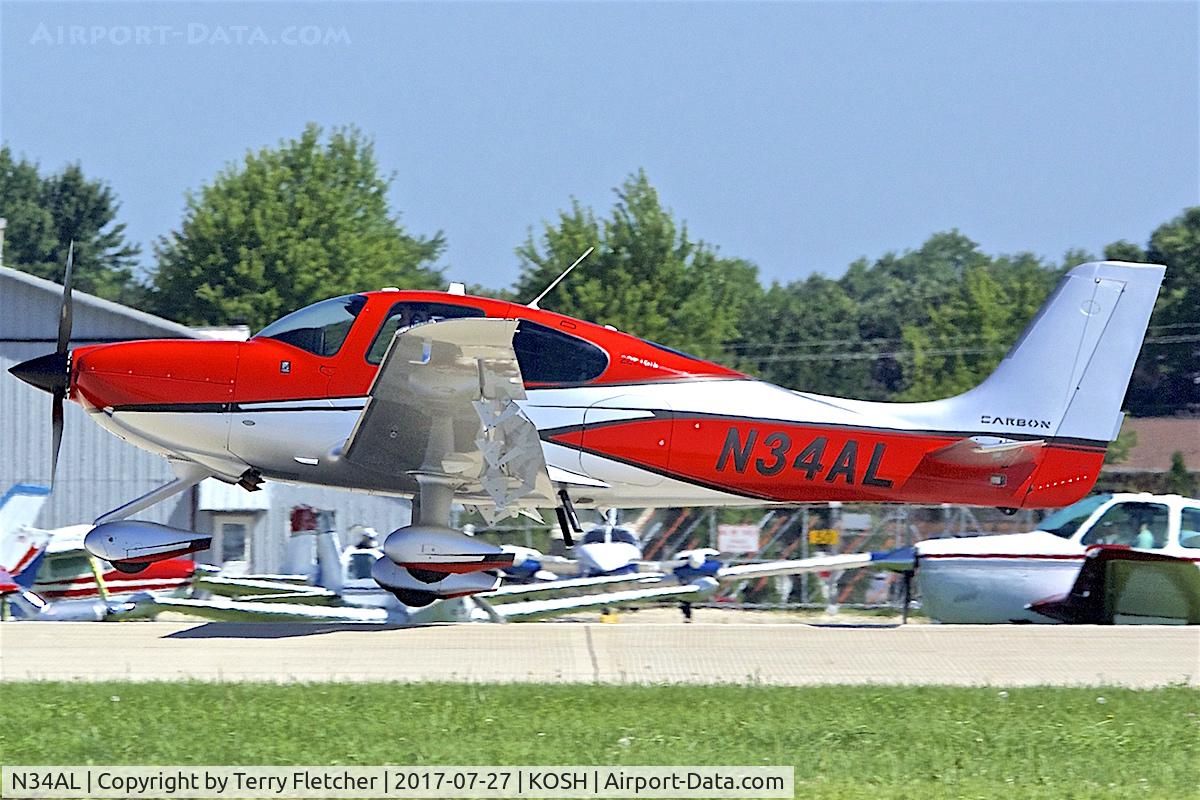 N34AL, 2017 Cirrus SR22T C/N 1516, At 2017 EAA AirVenture at Oshkosh