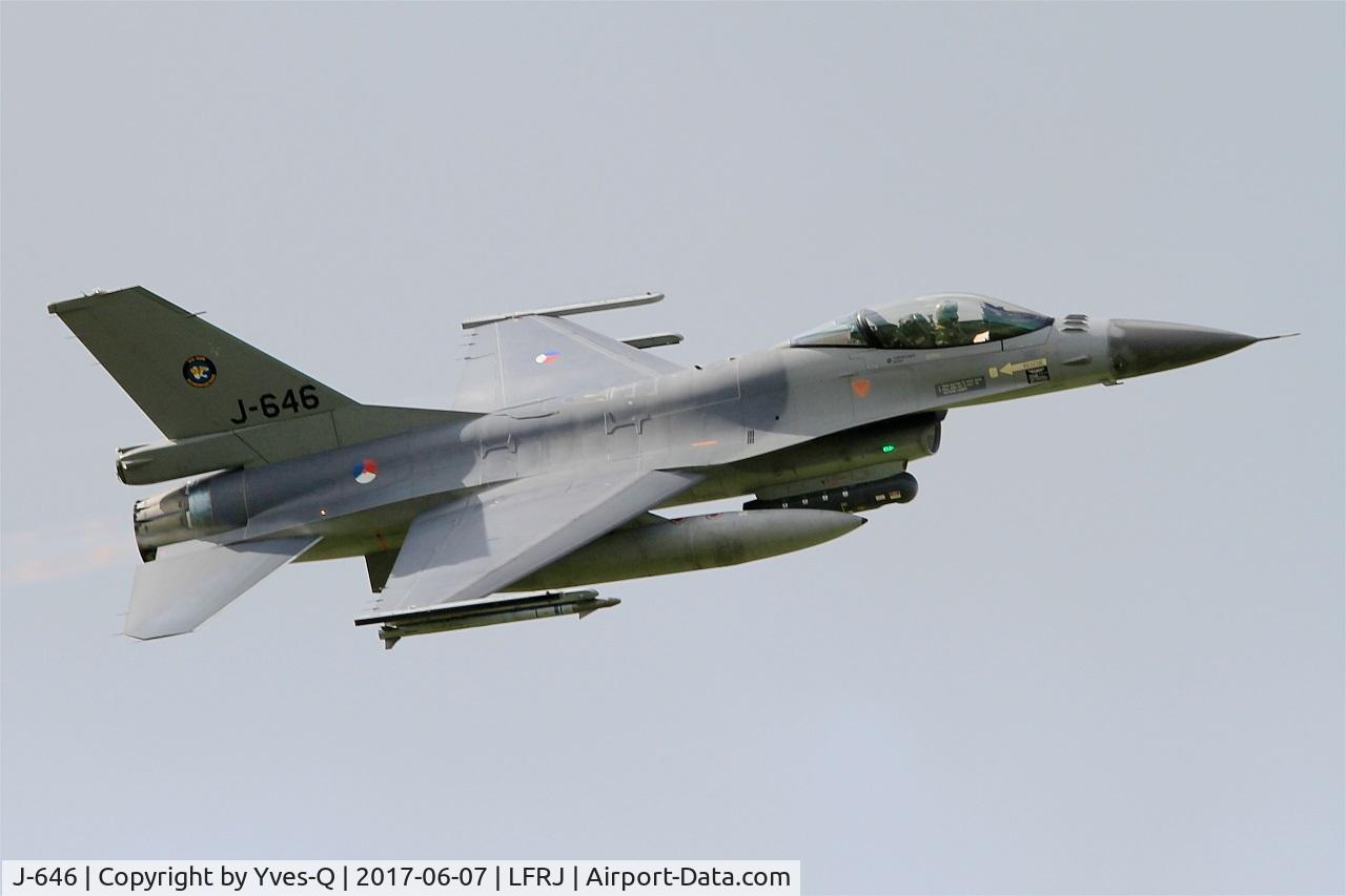 J-646, Fokker F-16AM Fighting Falcon C/N 6D-78, Fokker F-16AM Fighting Falcon, Take off rwy 26, Landivisiau Naval Air Base (LFRJ) Tiger Meet 2017