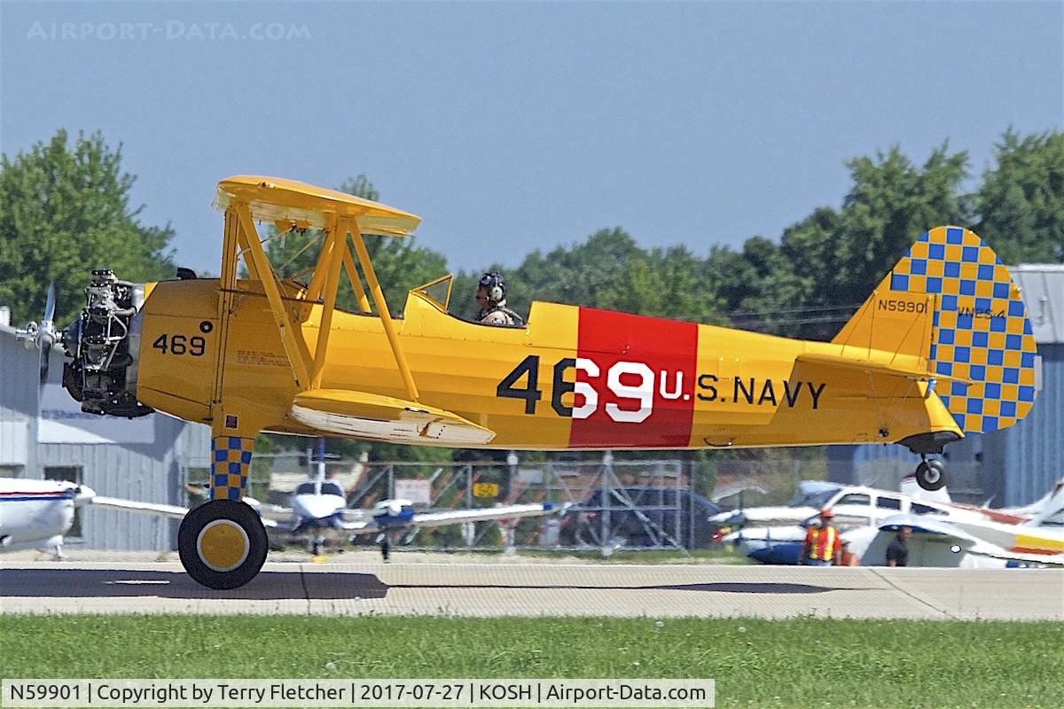 N59901, 1942 Boeing A75N1(PT17) C/N 75-3379, At 2017 EAA AirVenture at Oshkosh