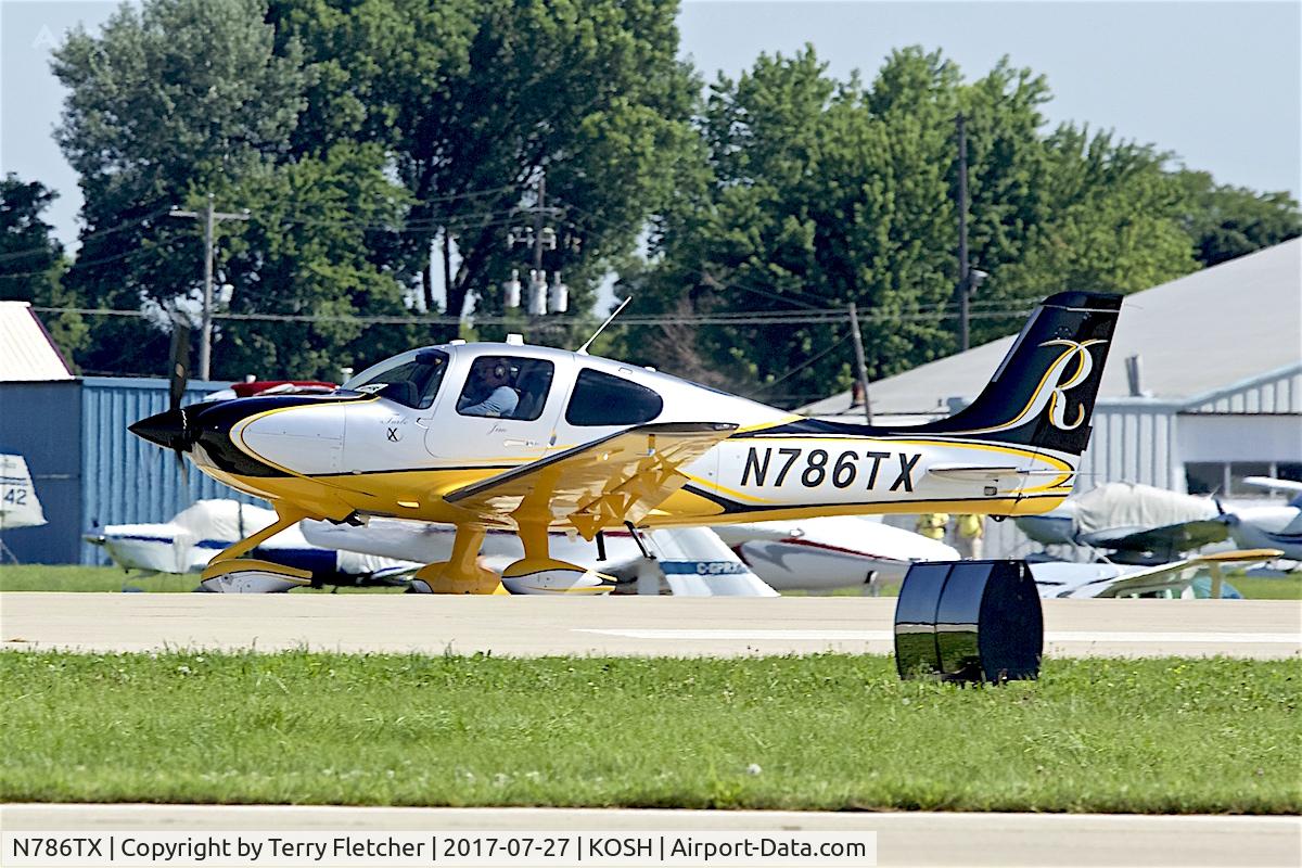 N786TX, 2016 Cirrus SR-22T C/N 1465, At 2017 EAA AirVenture at Oshkosh