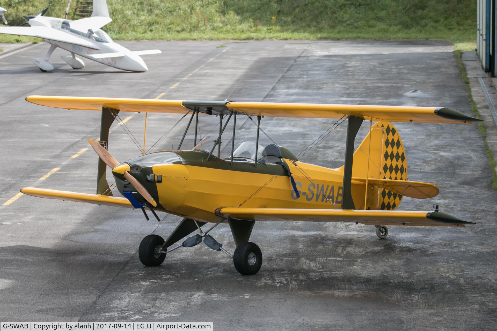G-SWAB, 2015 Amateur Built Sherwood Ranger XP C/N LAA 237A-15152, Parked outside the aero club hangar on airshow day, 2017