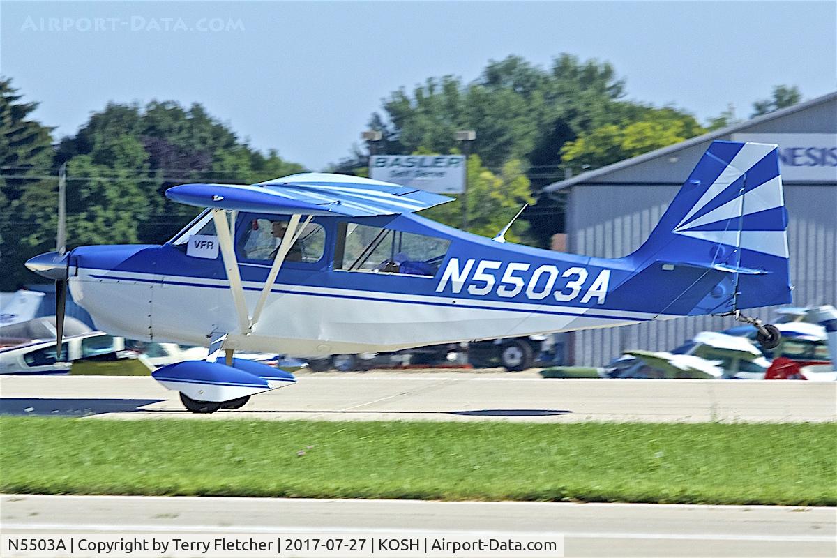 N5503A, 1978 Bellanca 8KCAB Decathlon C/N 411-78, At 2017 EAA AirVenture at Oshkosh