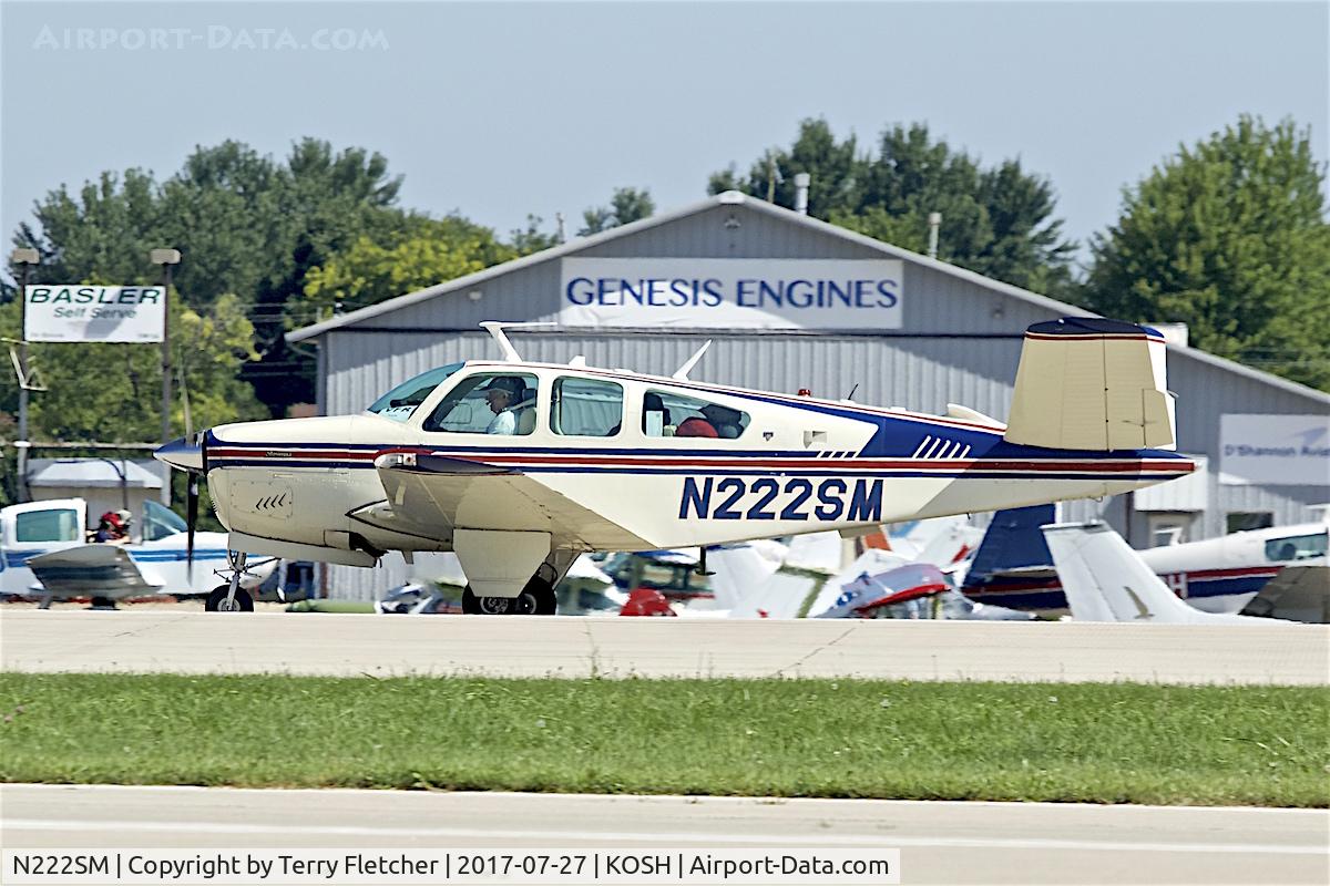 N222SM, 1976 Beech V35B Bonanza C/N D-9958, At 2017 EAA AirVenture at Oshkosh