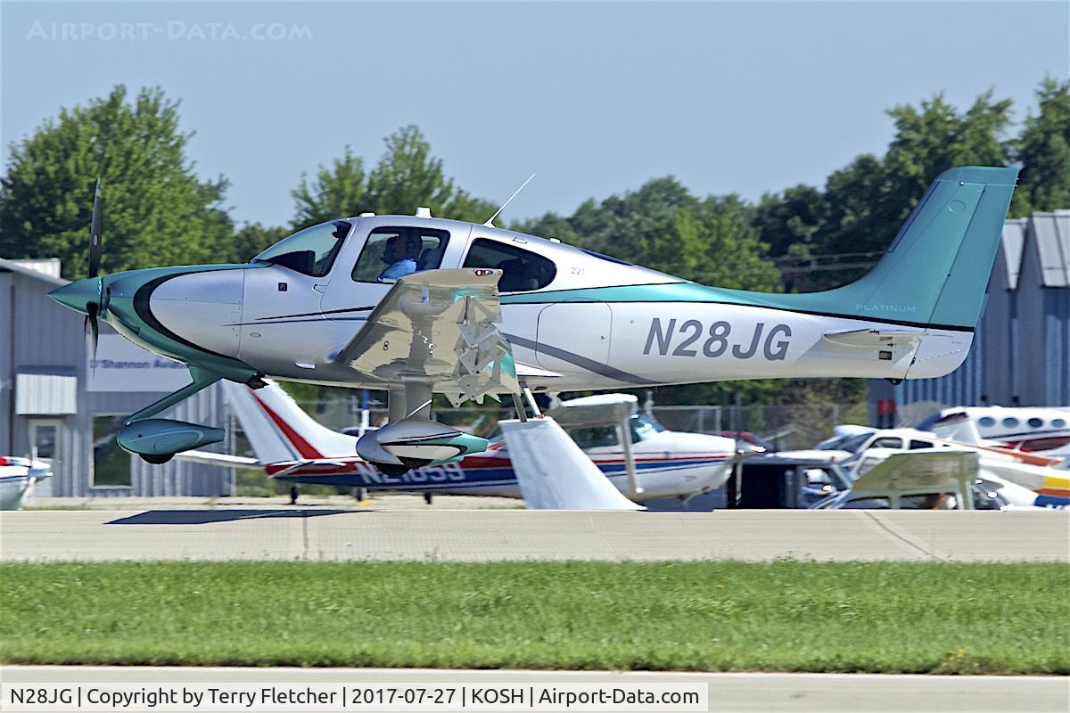 N28JG, 2015 Cirrus SR-22T C/N 1130, At 2017 EAA AirVenture at Oshkosh