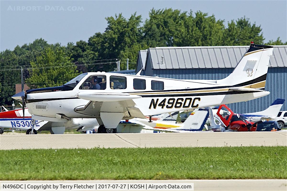 N496DC, Raytheon Aircraft Company G36 C/N E-3741, At 2017 EAA AirVenture at Oshkosh
