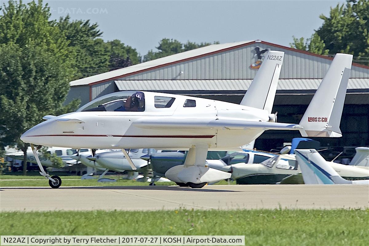 N22AZ, 1993 Co-Z Cozy C/N 442, At 2017 EAA AirVenture at Oshkosh