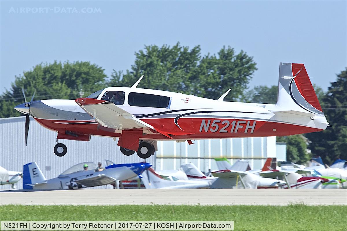 N521FH, 2015 Mooney M20R Ovation C/N 29-0521, At 2017 EAA AirVenture at Oshkosh