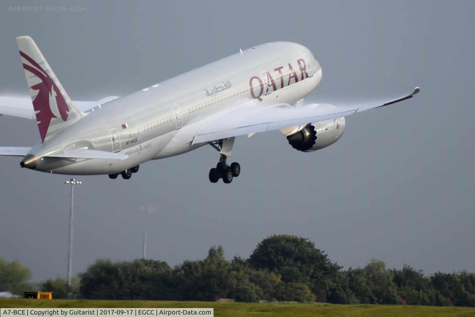 A7-BCE, 2013 Boeing 787-8 Dreamliner C/N 38323, At Manchester