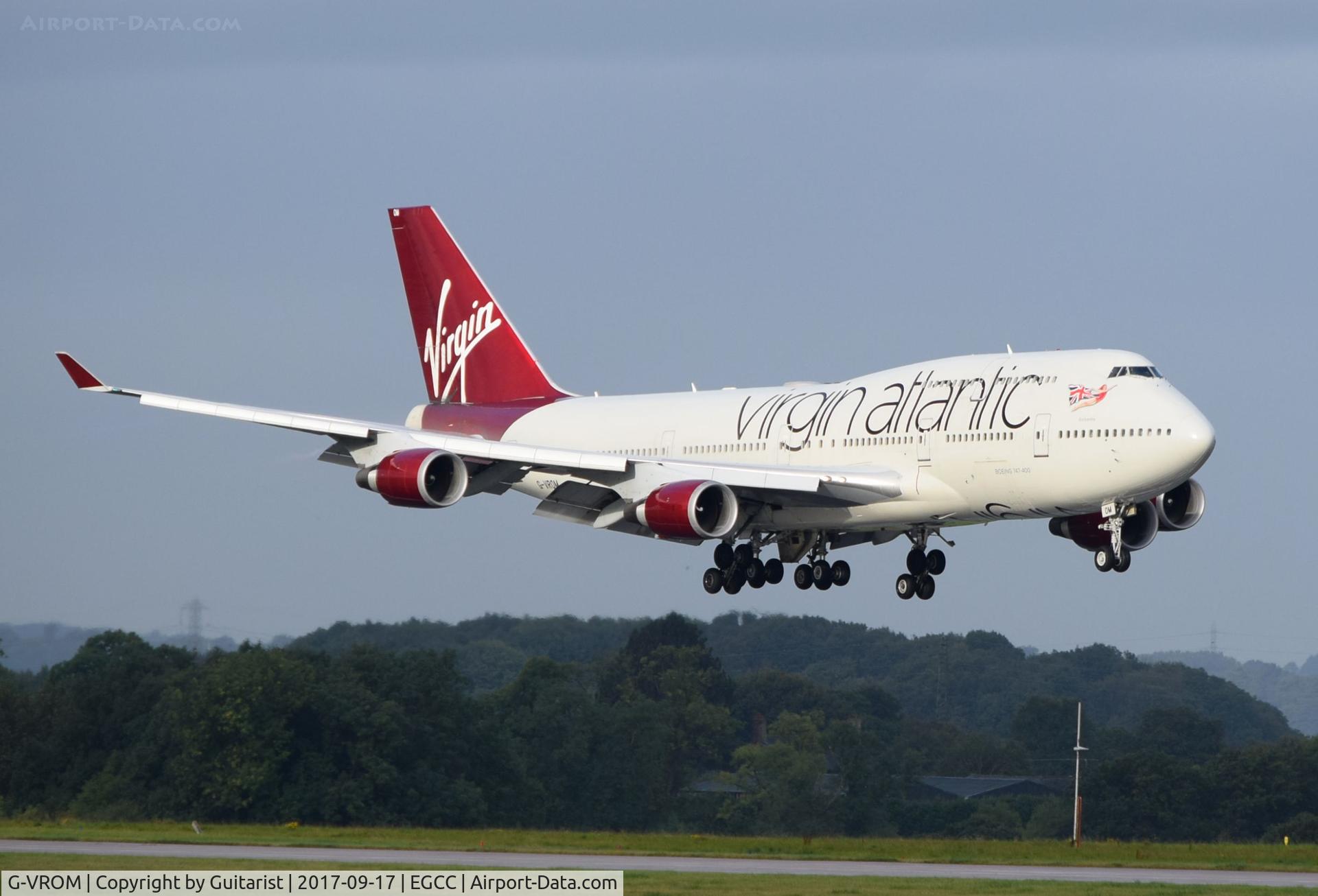 G-VROM, 2001 Boeing 747-443 C/N 32339, At Manchester
