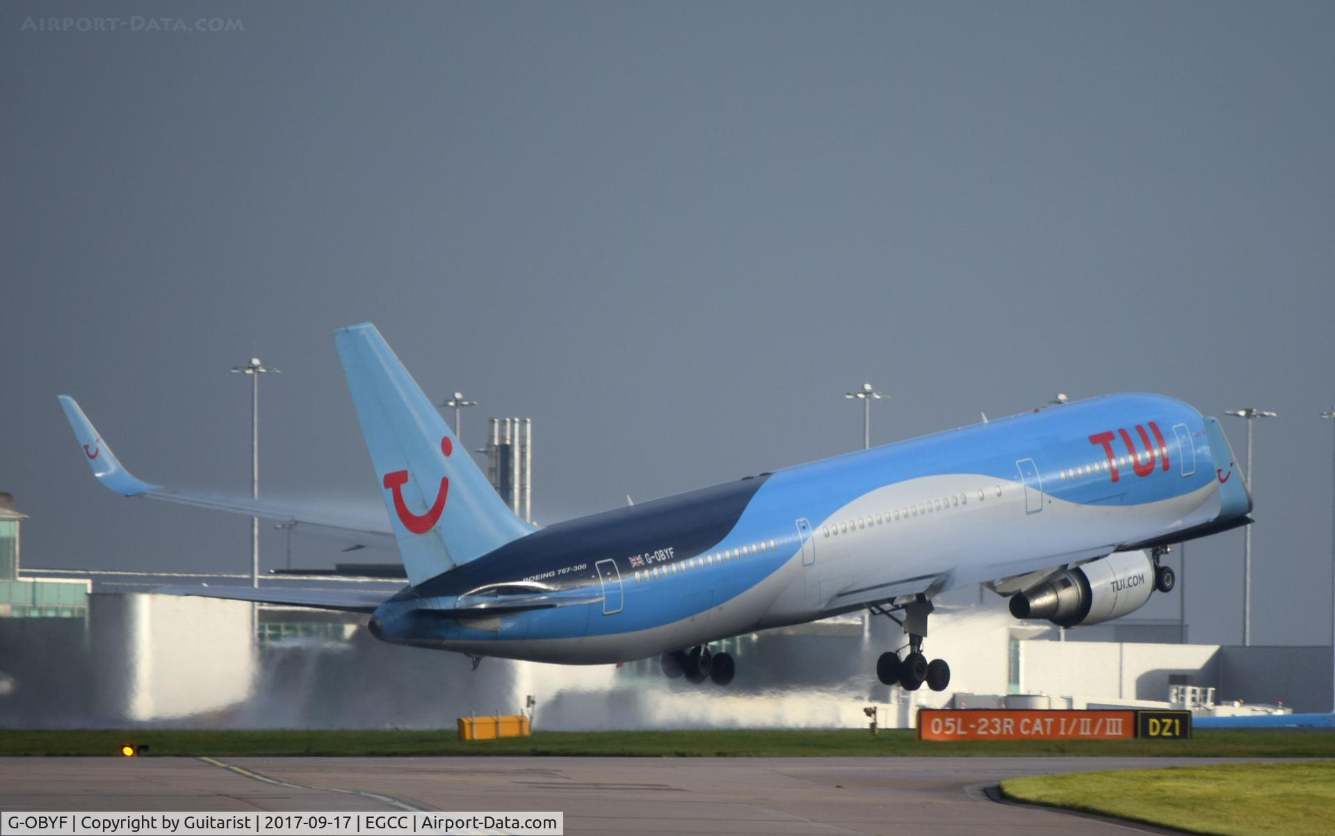 G-OBYF, 1998 Boeing 767-304 C/N 28208, At Manchester