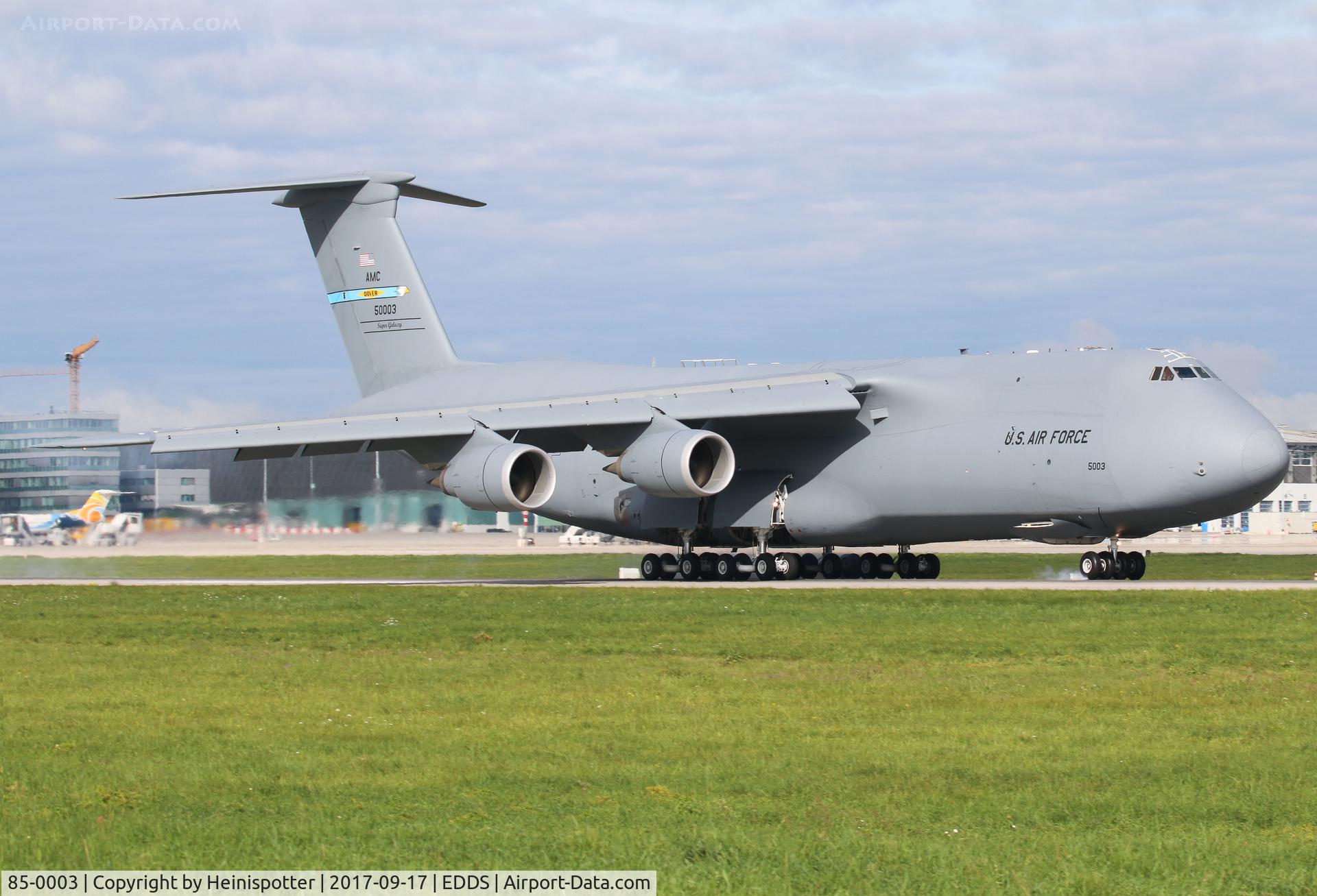 85-0003, 1985 Lockheed C-5M Super Galaxy C/N 500-0089, 85-0003 (RCH657) at Stuttgart Airport.
