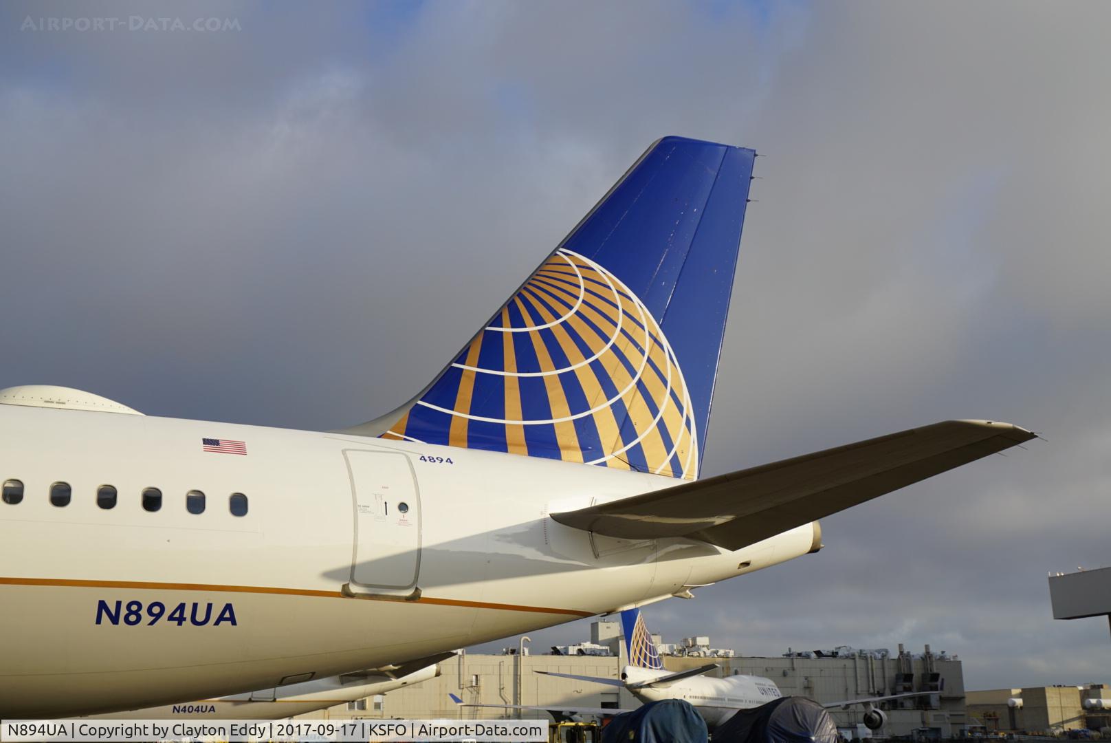 N894UA, 2006 Airbus A319-132 C/N 2969, SFO 2017.
