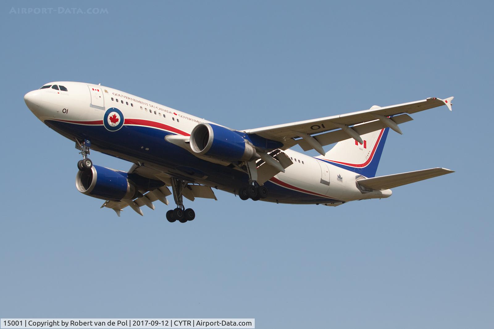 15001, 1998 Airbus CC-150 Polaris (A310-304(F)) C/N 446, 2017-09-12 CYTR CC-150 15001 437 Sq