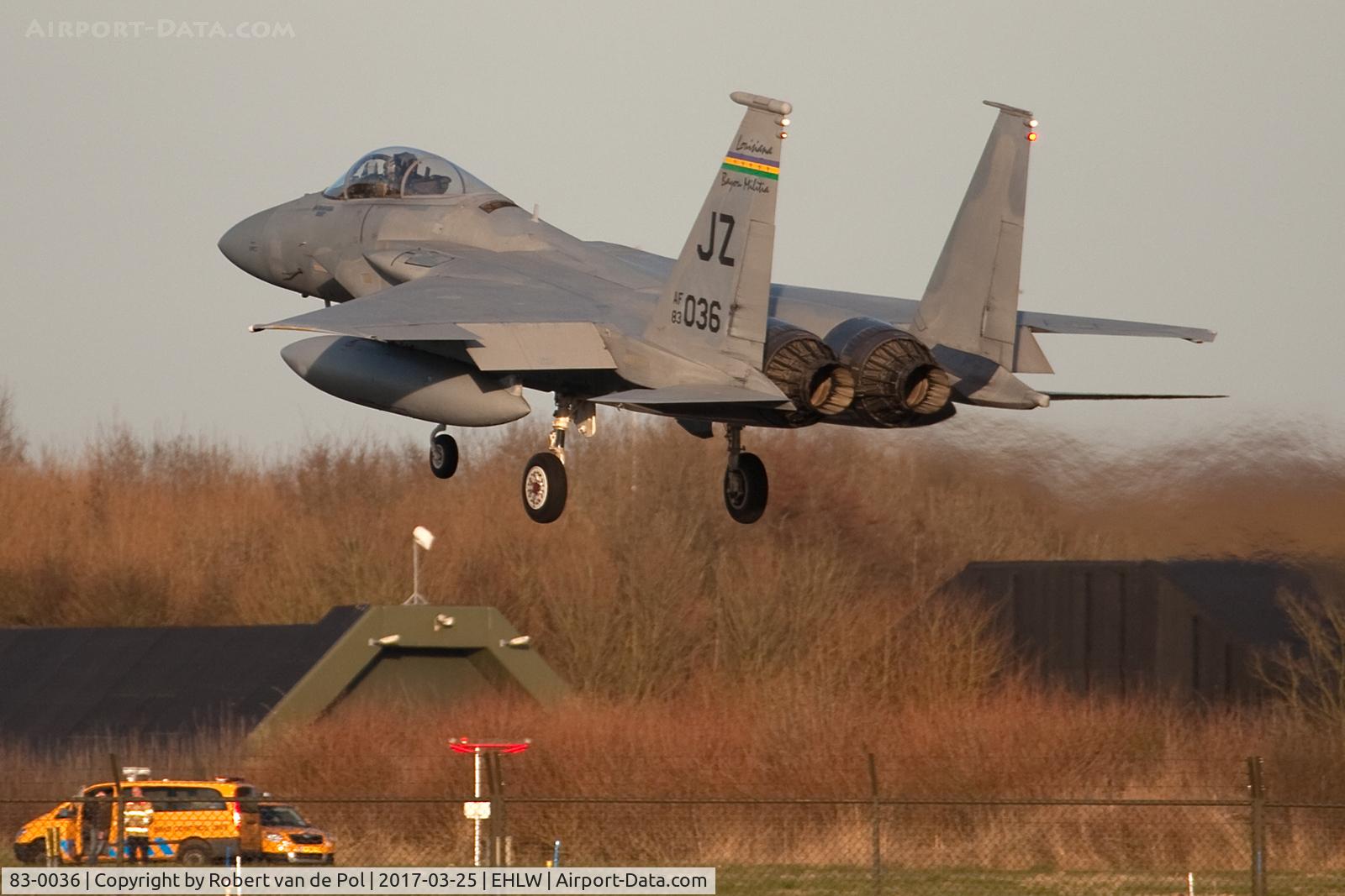 83-0036, 1983 McDonnell Douglas F-15C Eagle C/N 0892/C296, 2017-03-25 EHLW 83-0036/JZ F-15C 122nd FS/ 159th FW LA ANG