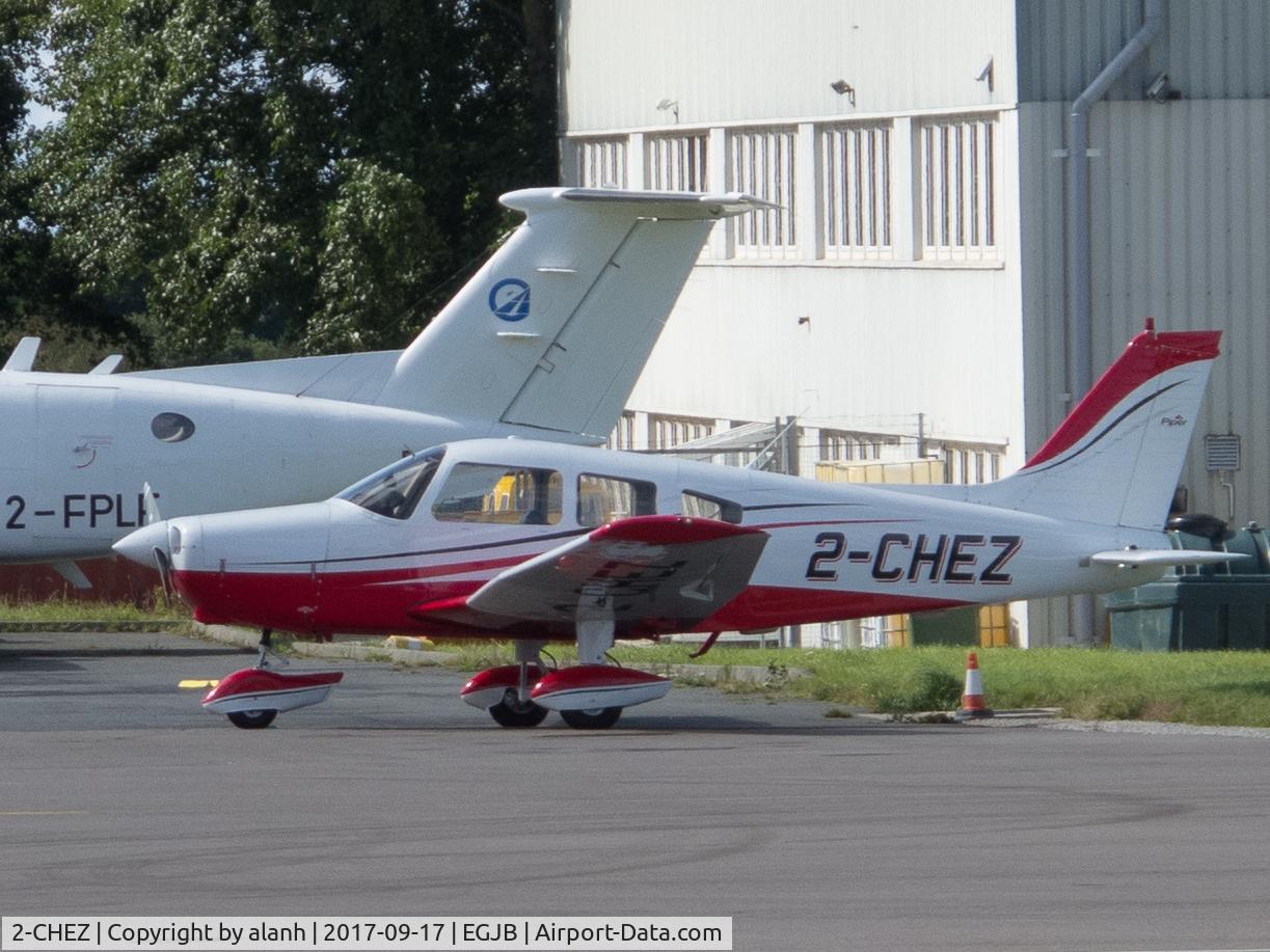 2-CHEZ, 1977 Piper PA-28-161 Cherokee Warrior II C/N 28-7716195, Parked at ASG, Guernsey