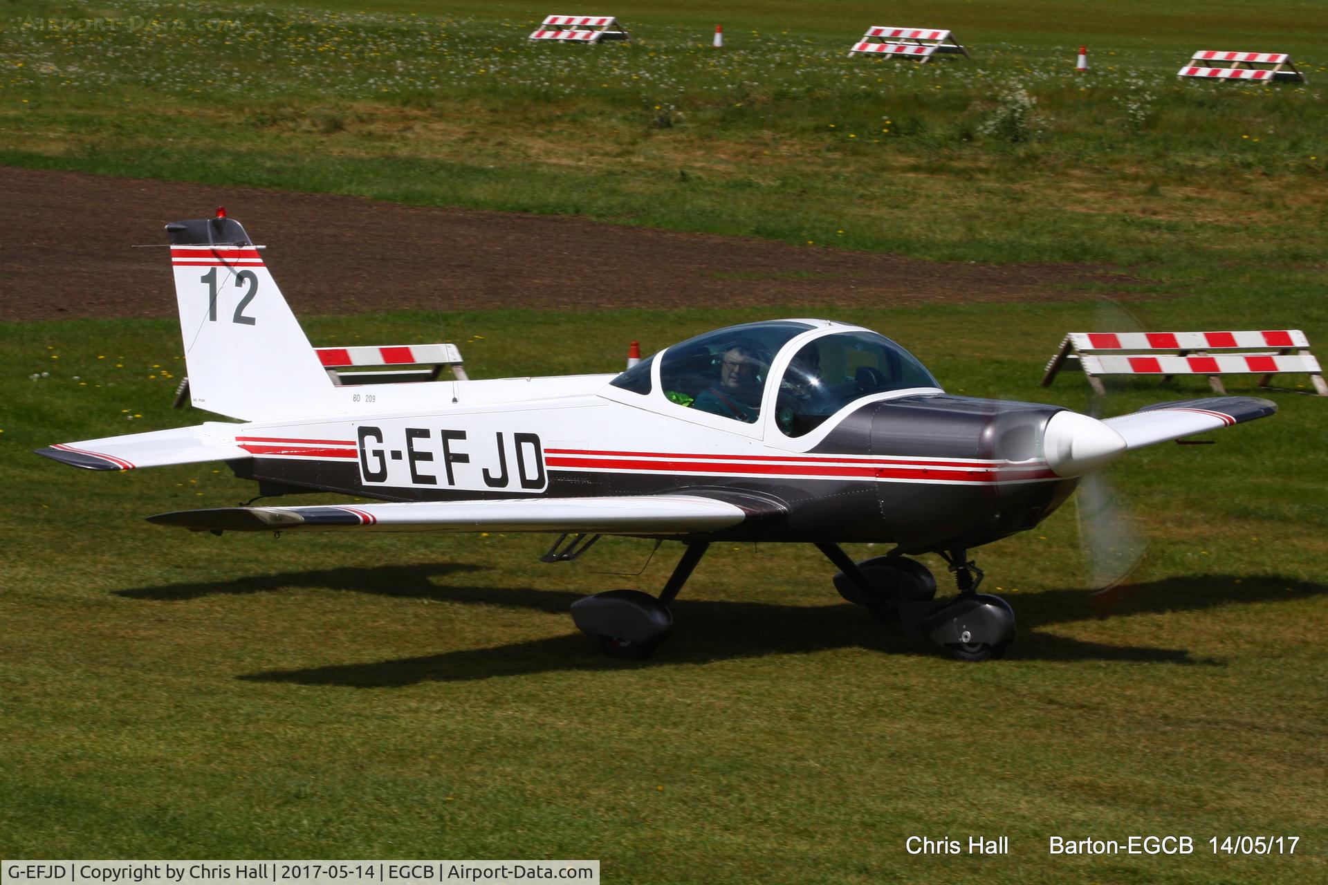 G-EFJD, 1971 Bolkow Bo-209C Monsun 160FV C/N 126, at Barton