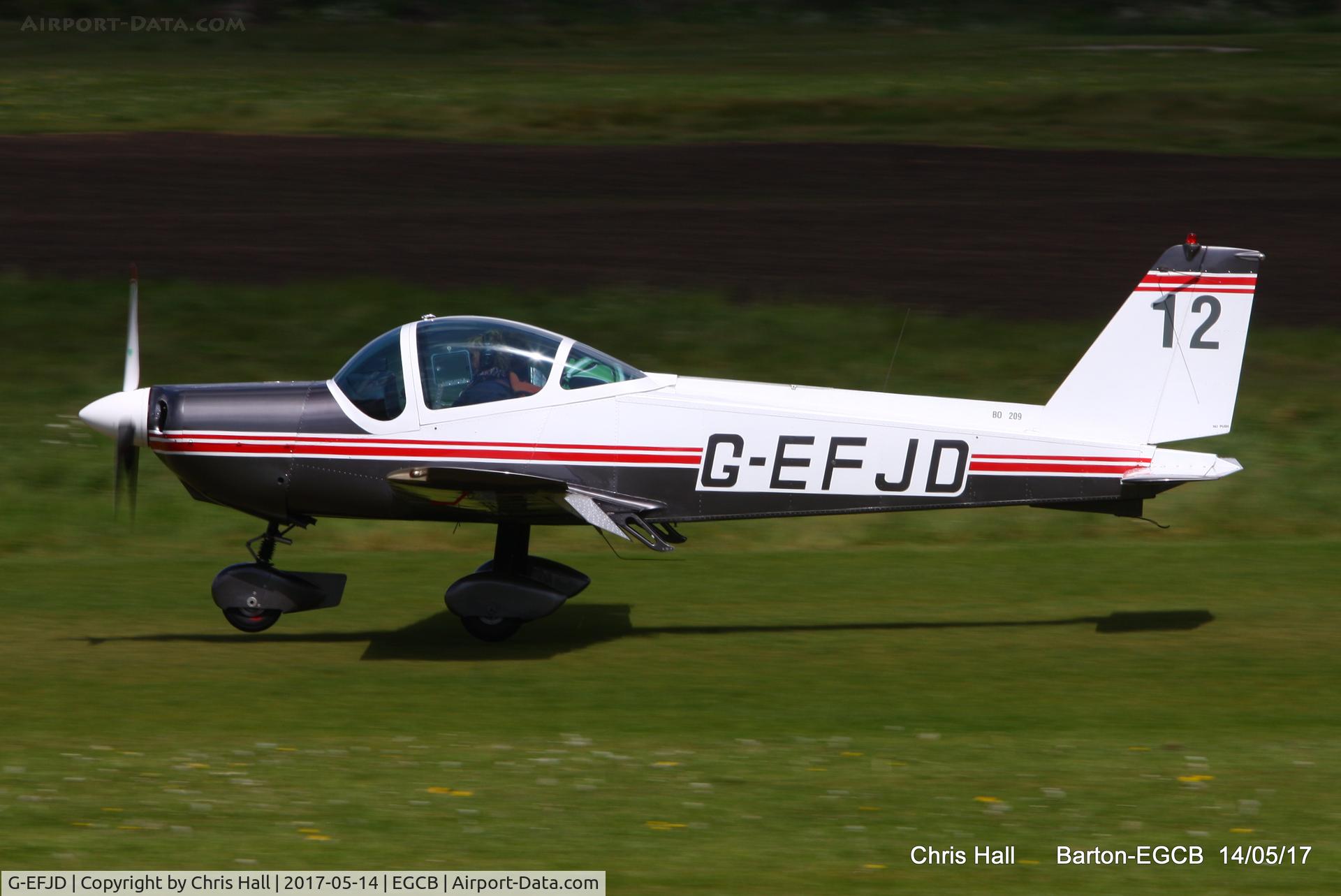 G-EFJD, 1971 Bolkow Bo-209C Monsun 160FV C/N 126, at Barton