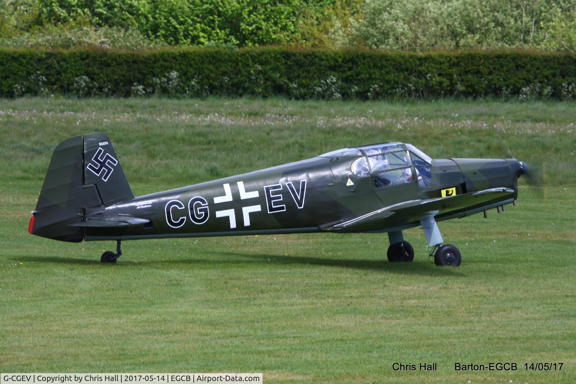 G-CGEV, 1970 Heliopolis Gomhouria Mk.6 (Bu-181) C/N 067, at Barton