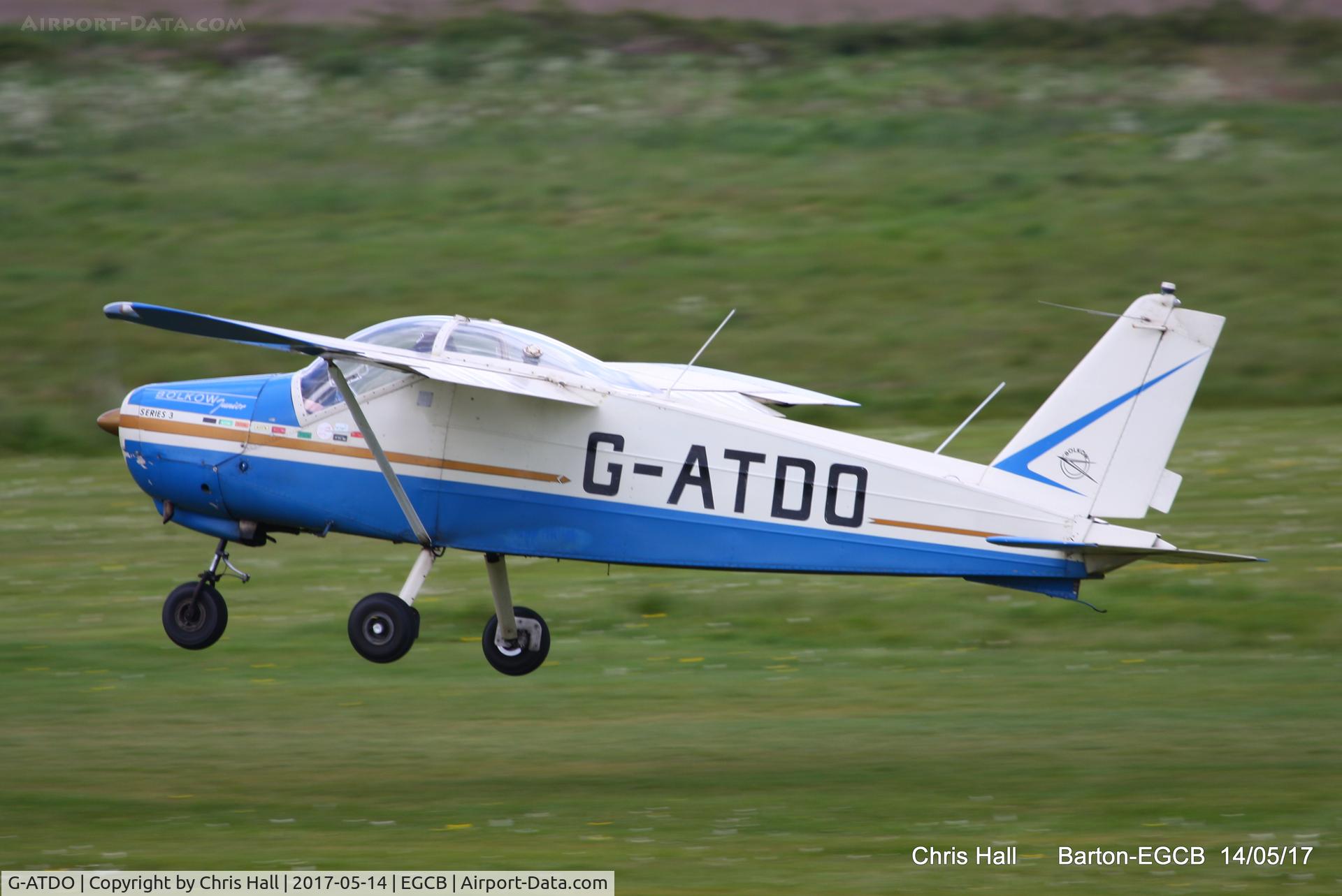 G-ATDO, 1965 Bolkow Bo-208C Junior C/N 576, at Barton