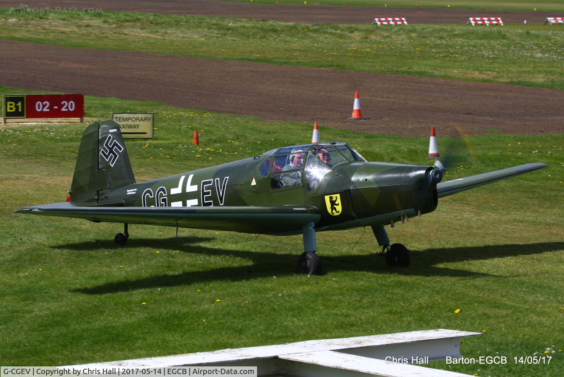 G-CGEV, 1970 Heliopolis Gomhouria Mk.6 (Bu-181) C/N 067, at Barton