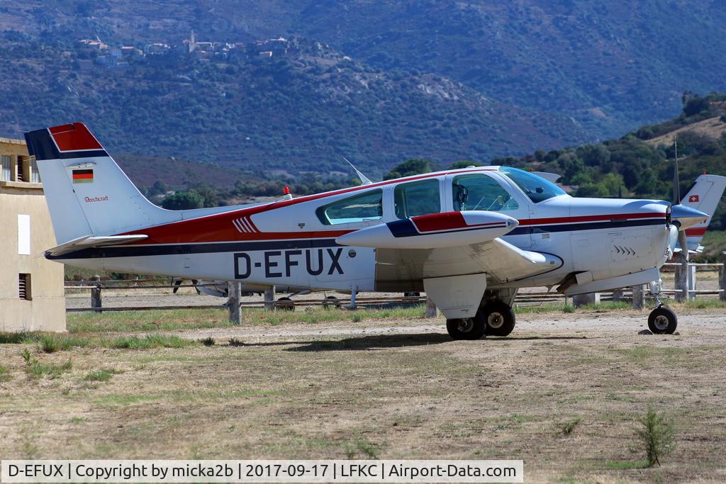 D-EFUX, 1987 Beech F33A Bonanza Bonanza C/N CE-1150, Parked