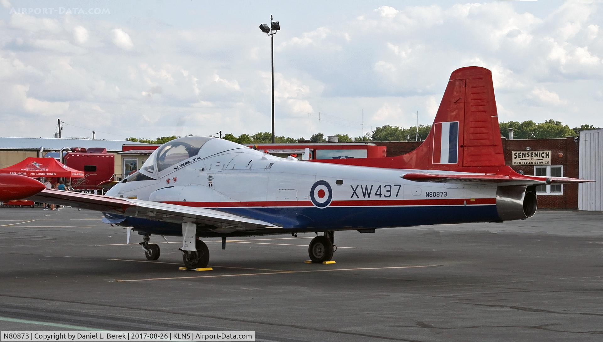 N80873, 1974 BAC P84 Jet Provost Mk.5A C/N EEP/JP/1059, Cool! I have never seen one of these up close before.