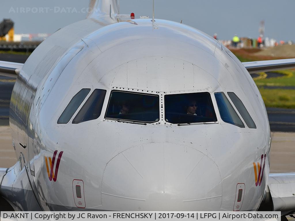 D-AKNT, 2005 Airbus A319-112 C/N 2607, CDG terminal 1,Germanwings 4U8407 departure to Berlin (TXL)