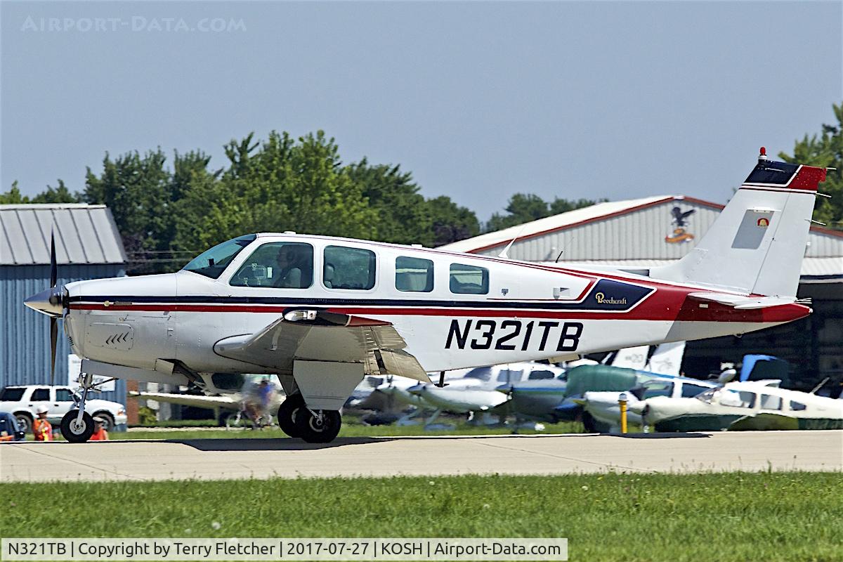 N321TB, 1982 Beech A36 Bonanza 36 C/N E-1998, At 2017 EAA AirVenture at Oshkosh