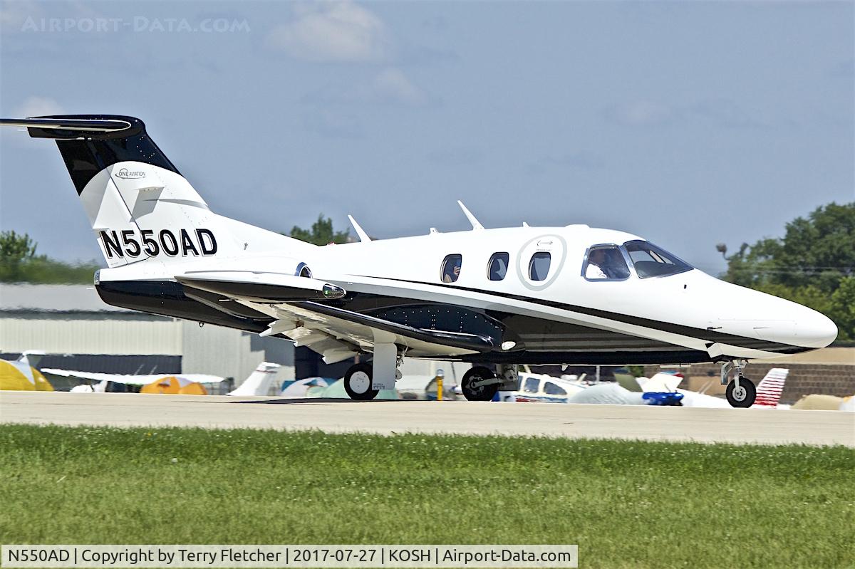 N550AD, 2008 Eclipse Aviation Corp EA500 C/N 000263, At 2017 EAA AirVenture at Oshkosh