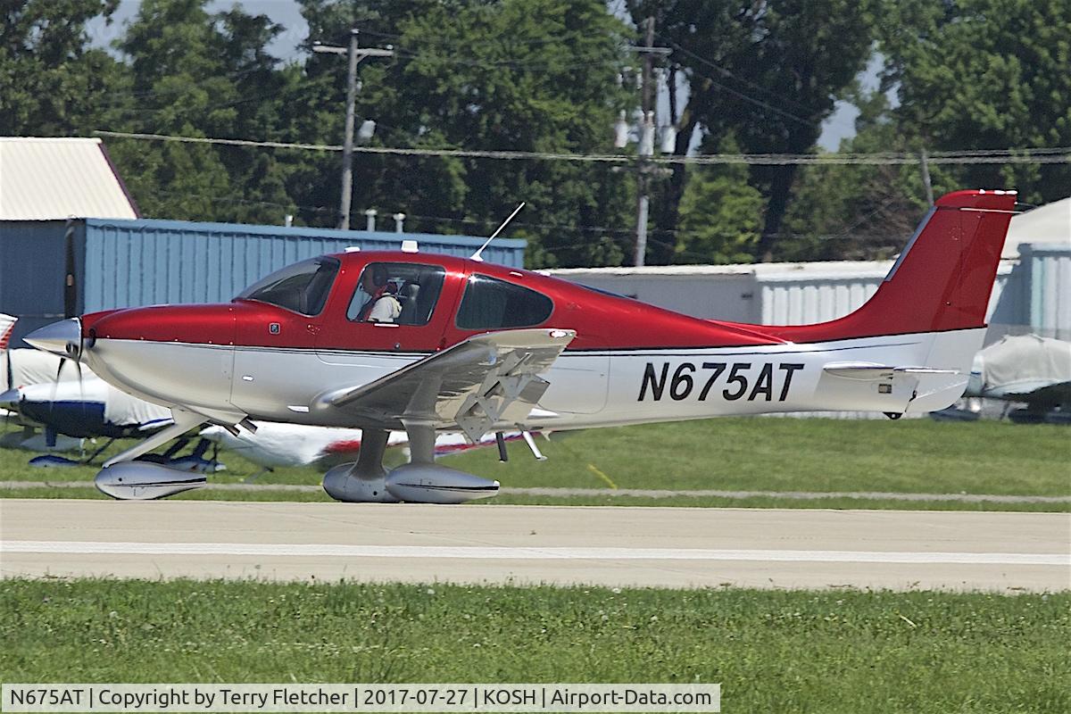 N675AT, 2015 Cirrus SR22 C/N 4220, At 2017 EAA AirVenture at Oshkosh