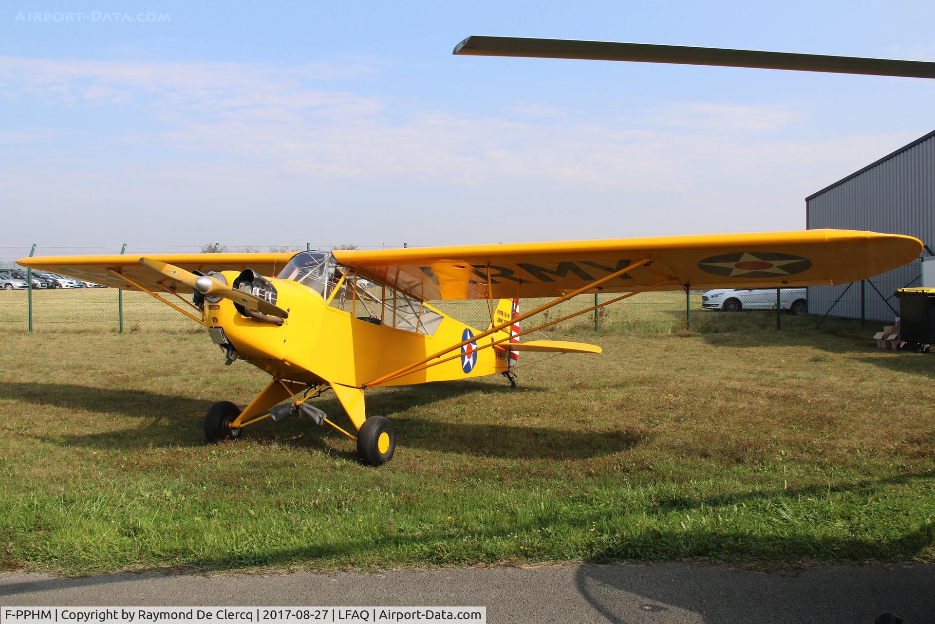 F-PPHM, 1944 Piper L-4H Grasshopper (J3C-65D) C/N 12961, Airshow Albert.