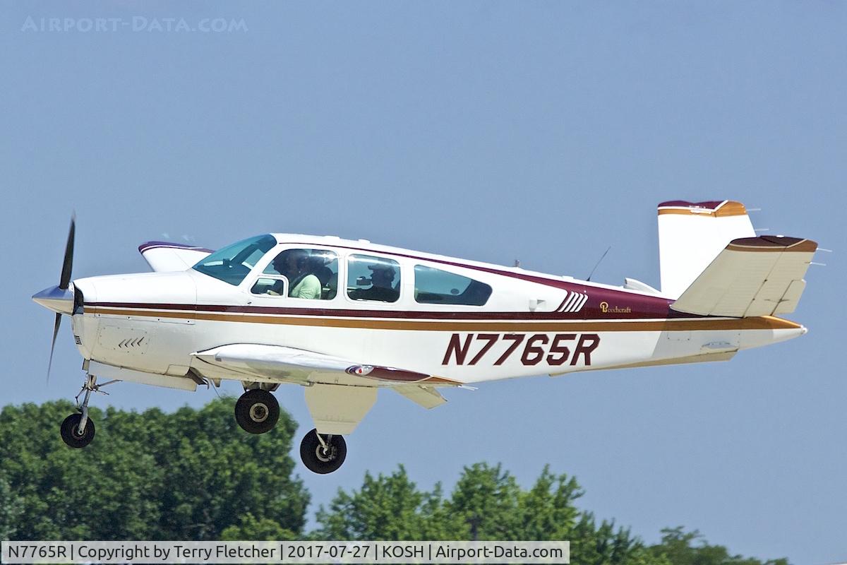 N7765R, 1968 Beech V35A Bonanza C/N D-8882, At 2017 EAA AirVenture at Oshkosh