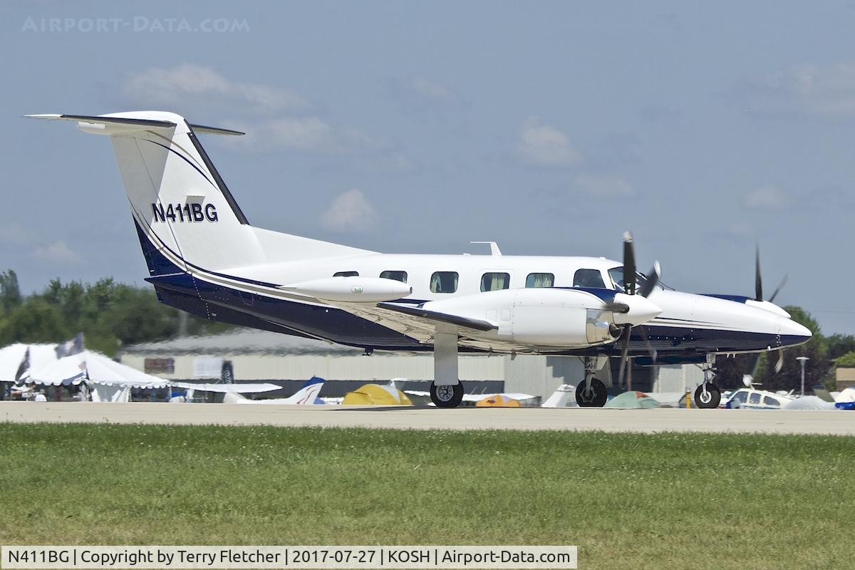 N411BG, 1984 Piper PA-42-1000 Cheyenne IV C/N 42-5527004, At 2017 EAA AirVenture at Oshkosh