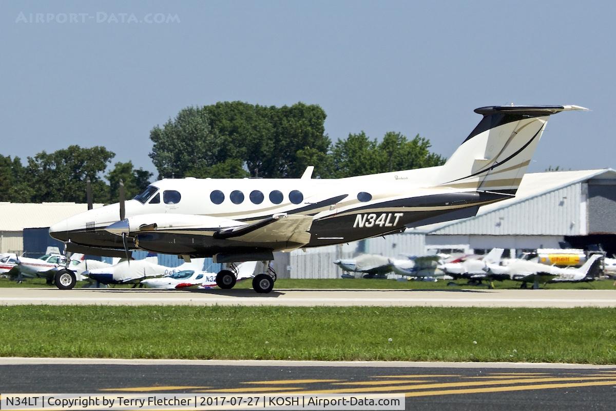 N34LT, 1992 Beech B200 King Air C/N BB-1437, At 2017 EAA AirVenture at Oshkosh