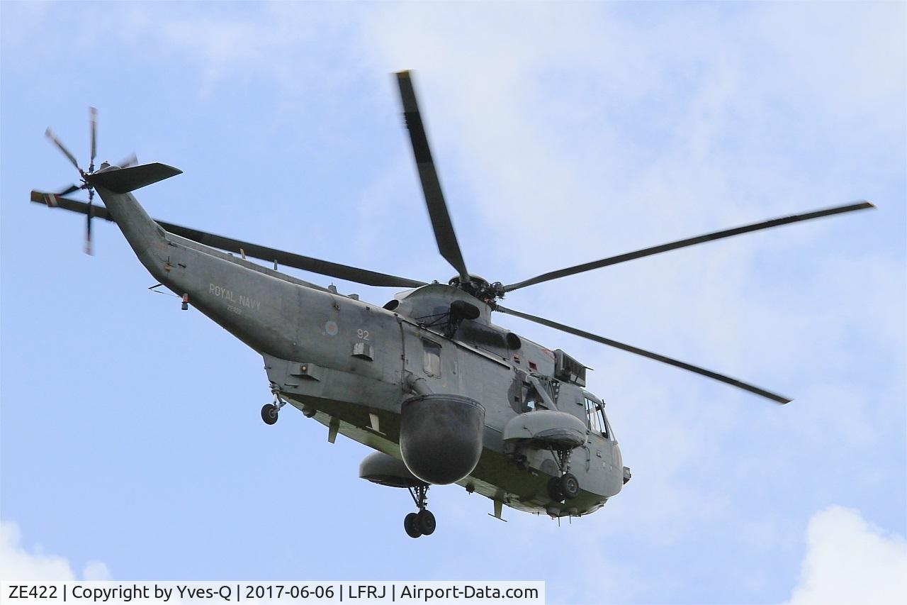 ZE422, 1986 Westland Sea King ASaC.7 C/N WA961, Westland Sea King ASaC.7, Take off, Landivisiau Naval Air Base (LFRJ) Tiger Meet 2017