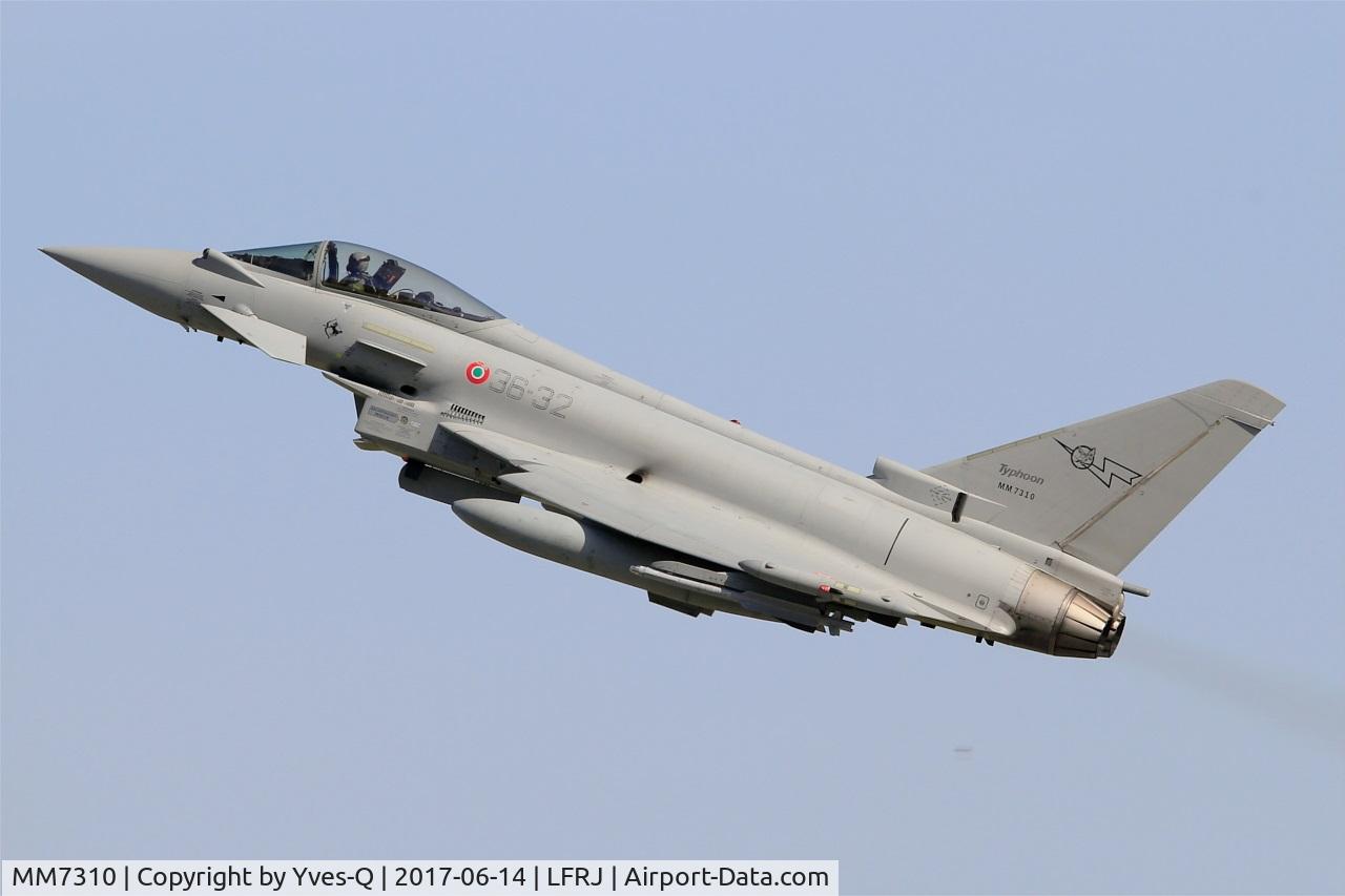 MM7310, Eurofighter EF-2000 Typhoon S C/N IS042, Eurofighter EF-2000 Typhoon S, Take off rwy 26, Landivisiau Naval Air Base (LFRJ) Tiger Meet 2017