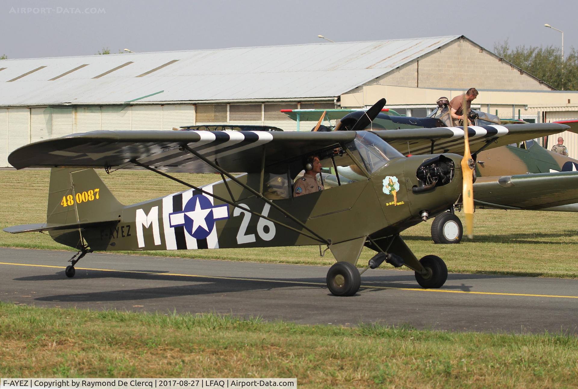 F-AYEZ, 1944 Piper L-4J Grasshopper (J3C-65D) C/N 12383, Airshow Albert.