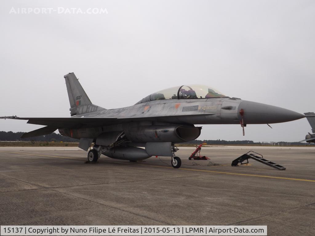 15137, 1981 General Dynamics F-16BM Fighting Falcon C/N M18-1/62-91, At the ramp.