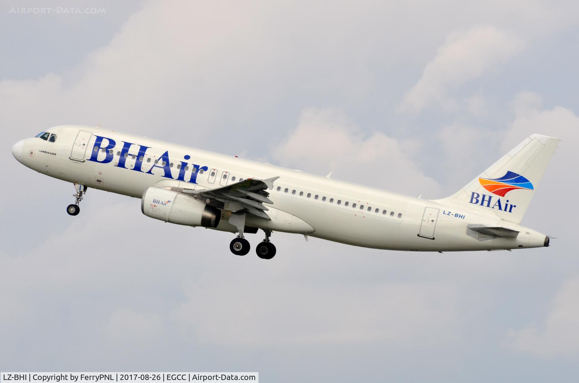 LZ-BHI, 2007 Airbus A320-214 C/N 3125, Balkan Holidays A320 departing MAN.