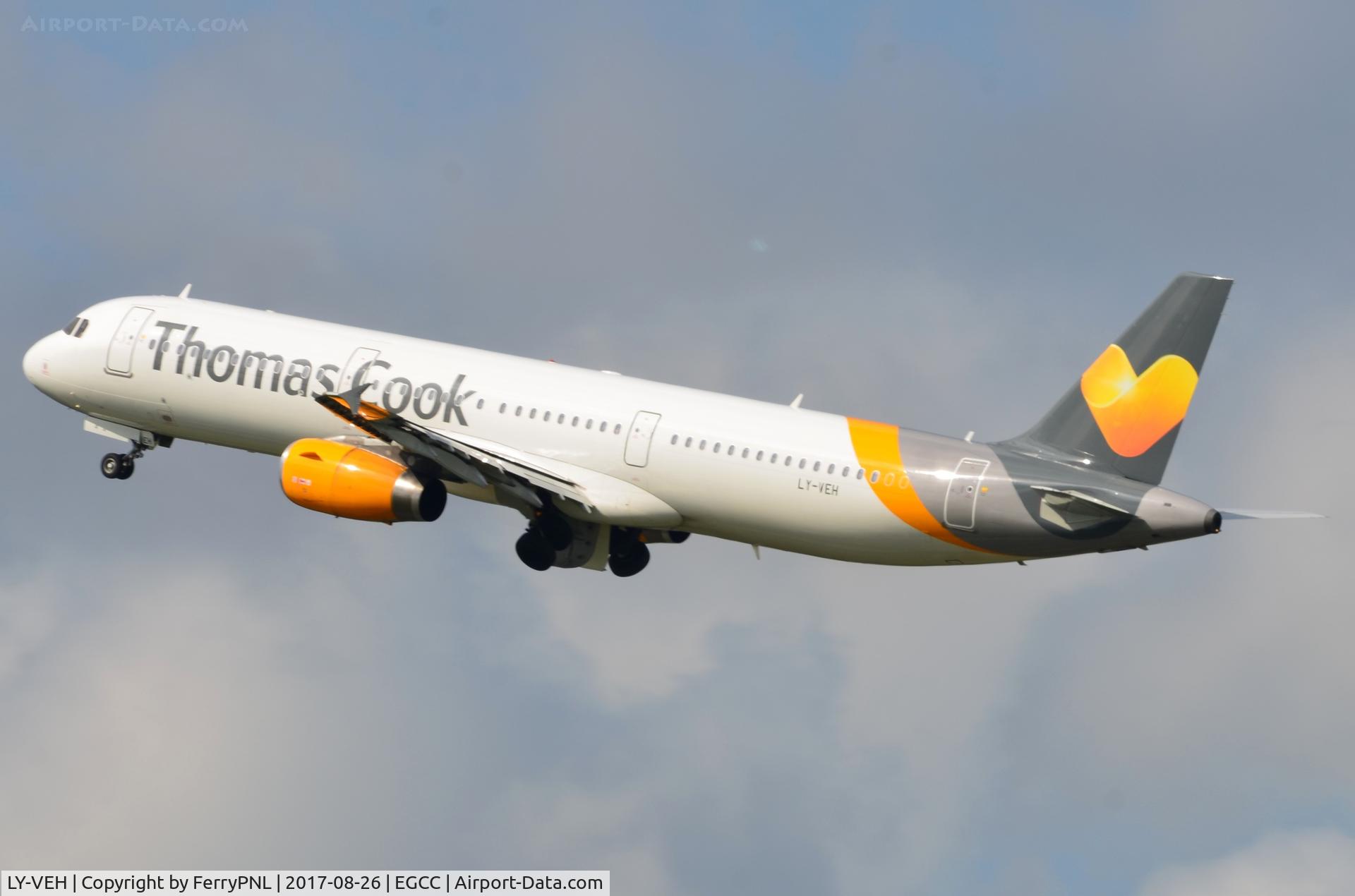 LY-VEH, 2000 Airbus A321-231 C/N 1366, TCK A321 pulling-out of MAN