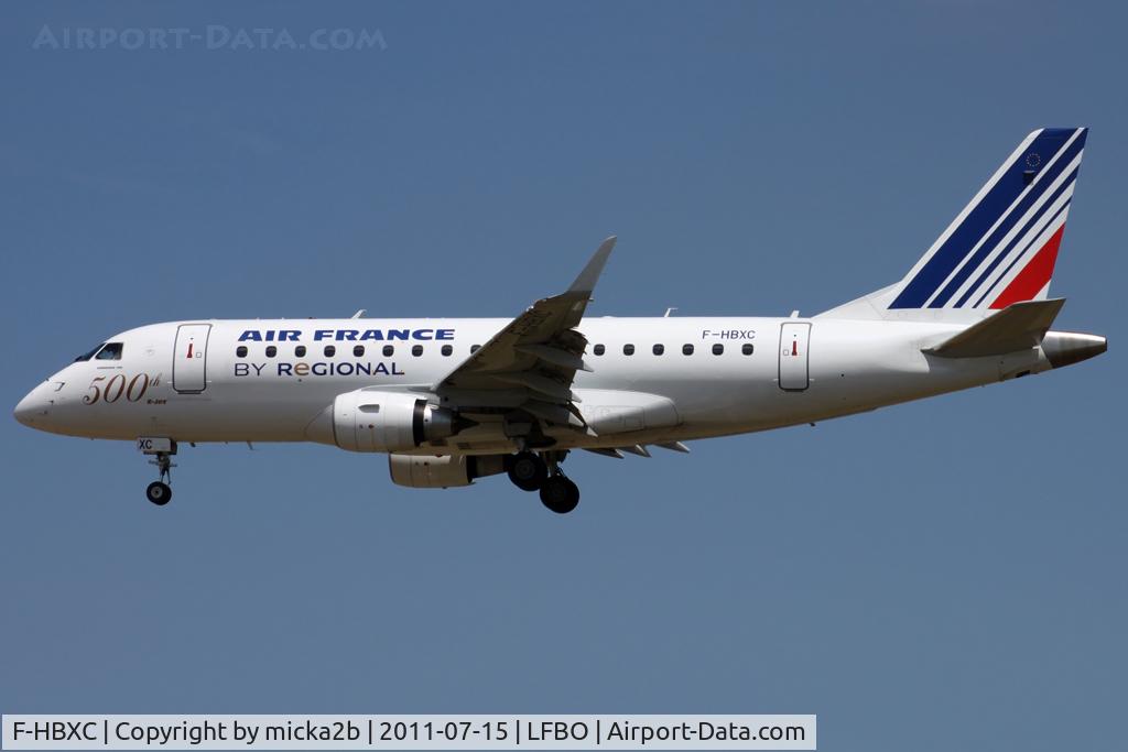 F-HBXC, 2008 Embraer 170ST (ERJ-170-100ST) C/N 17000263, Landing