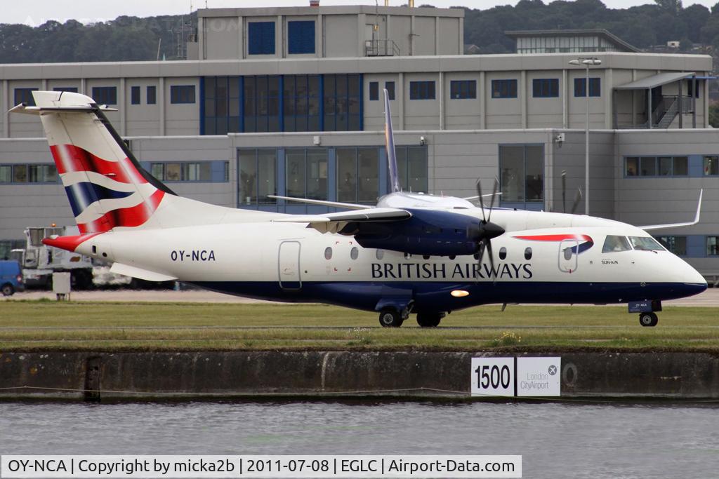 OY-NCA, 1995 Dornier 328-100 (C-146A Wolfhound) C/N 3047, Taxiing