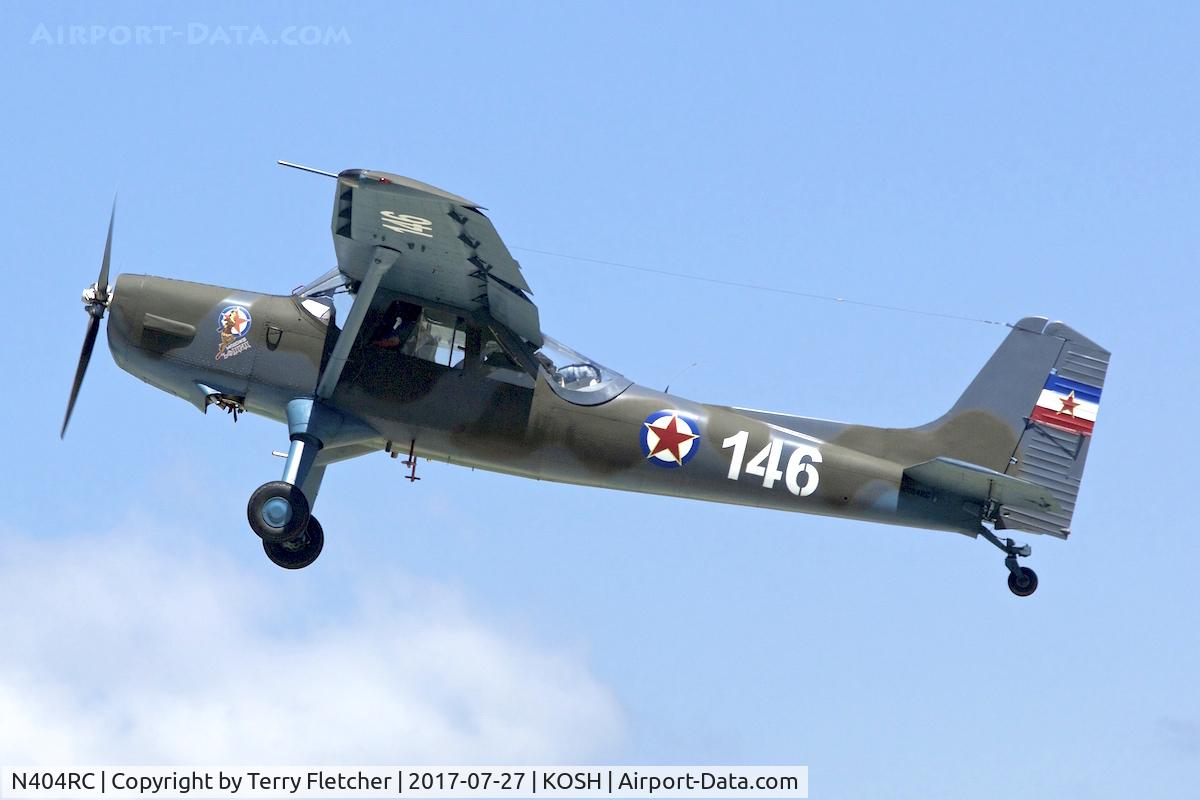 N404RC, 1973 Utva UTVA-66 (V-51) C/N 0855, At 2017 EAA AirVenture at Oshkosh